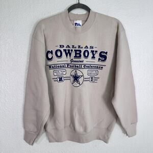Vintage Dallas Cowboys Sweater Mens Medium NFL Football Crewneck Pro Player USA